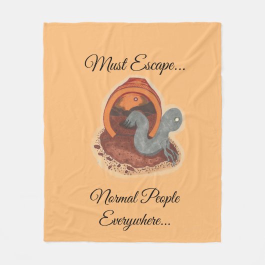 middelgrote deken - Moet ontsnappen.. Het potlood (Voorkant)