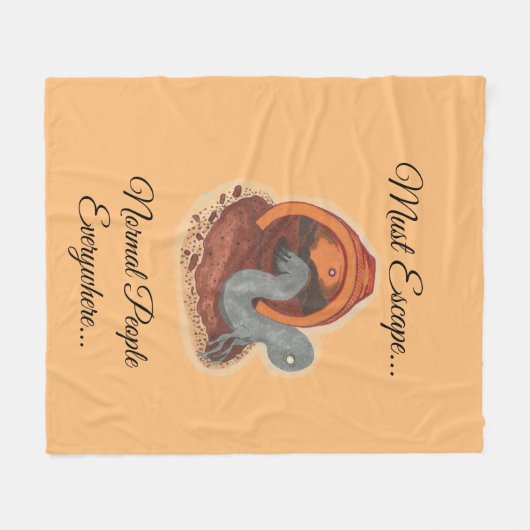 middelgrote deken - Moet ontsnappen.. Het potlood (Voorkant (Horizontaal))