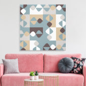 Middelgrote eeuw Modern - Mint Chocolate Caramel Canvas Afdruk (Insitu (Woonkamer))