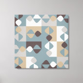 Middelgrote eeuw Modern - Mint Chocolate Caramel Canvas Afdruk (Voorkant)