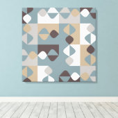 Middelgrote eeuw Modern - Mint Chocolate Caramel Canvas Afdruk (Insitu (Houten vloer))