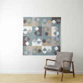 Middelgrote eeuw Modern - Mint Chocolate Caramel Wandkleed (In Situ (horizontaal))