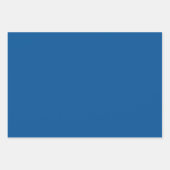 Middelgrote elektroblauwe vaste kleur inpakpapier vel (Voorkant 2)