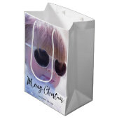 Middelgrote Fotokerstcadeautassen Medium Cadeauzakje (Voorkant Gekanteld)