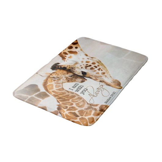 Middelgrote girafbadmat badmat (Gekanteld)