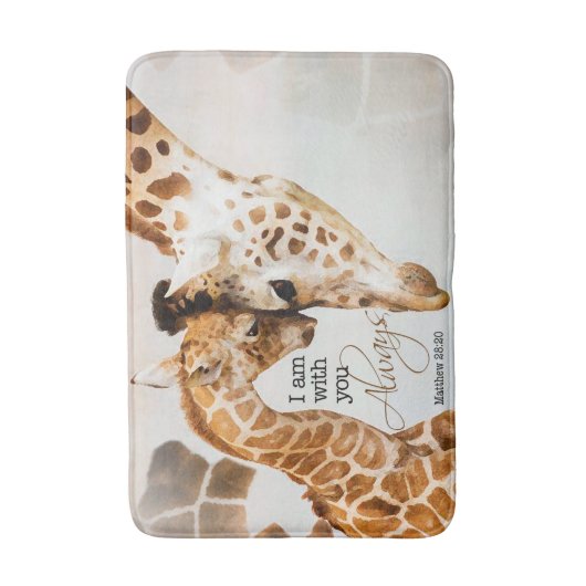 Middelgrote girafbadmat badmat (Voorkant Verticaal)