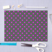 Middelgrote grijze en roze pooldots tissuepapier (Craft)