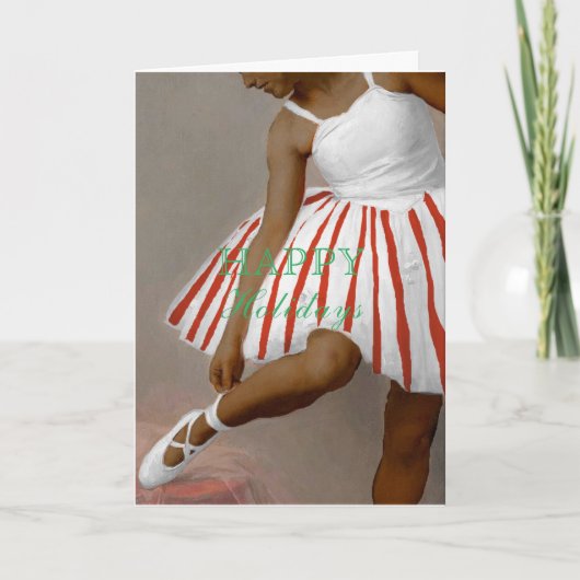 Middelgrote huid Ballerina Peppermint Tutu Kaart (Voorkant)