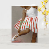 Middelgrote huid Ballerina Peppermint Tutu Kaart (Gele Bloem)