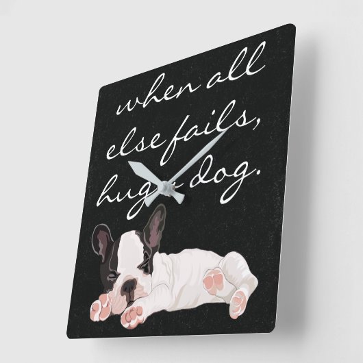 Middelgrote klok "Hug a Dog" (Hoek)