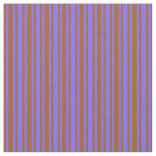 Middelgrote leisteen blauw en Sienna Stripes Stof