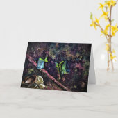 "Middelgrote - Mermaid Dwelling" Birthday Kaart (Gele Bloem)