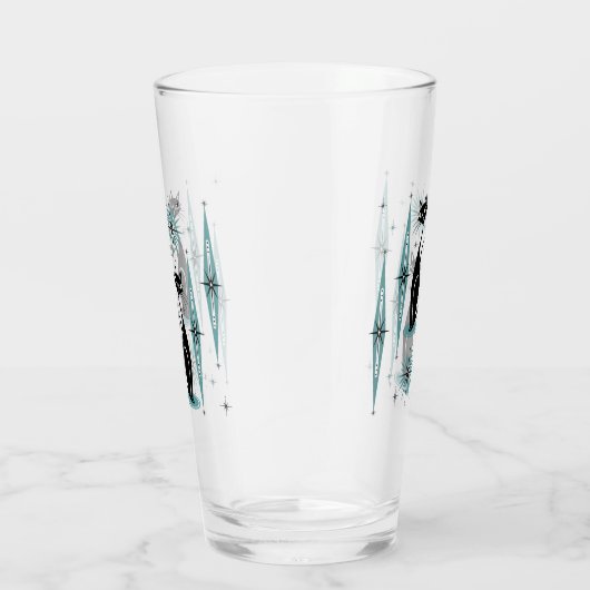 Middelgrote middeleeuwse atoomkatten met blauw glas (Rechts)