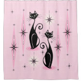 Middelgrote middeleeuwse atoomkatten met middelhog douchegordijn (Voorkant)