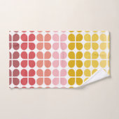 Middelgrote modder Geometrische vormen in roze gee Bad Handdoek (Handdoek)