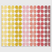 Middelgrote modder Geometrische vormen in roze gee Cadeaupapier (Vlak)