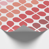 Middelgrote modder Geometrische vormen in roze gee Cadeaupapier (Hoek)