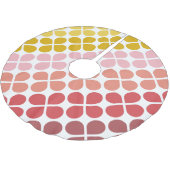 Middelgrote modder Geometrische vormen in roze gee Kerstboom Rok (Gekanteld)