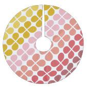 Middelgrote modder Geometrische vormen in roze gee Kerstboom Rok (Voorkant)