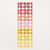 Middelgrote modder Geometrische vormen in roze gee Yogamat (Voorkant)