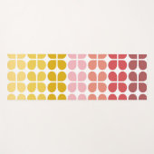 Middelgrote modder Geometrische vormen in roze gee Yogamat (Voorkant (horizontaal))