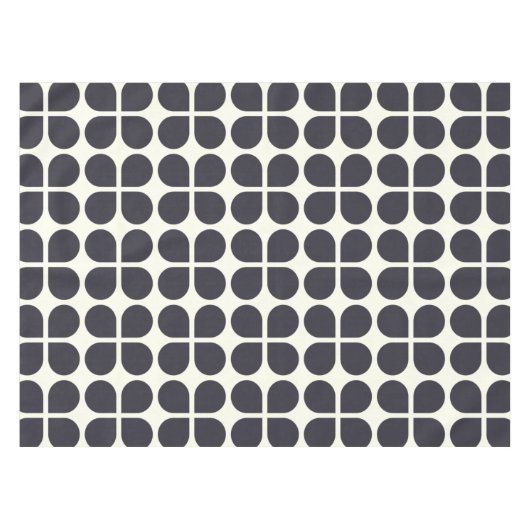 Middelgrote modder Geometrische vormen in zwart-wi Tafelkleed (Voorkant (Horizontaal))