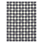 Middelgrote modder Geometrische vormen in zwart-wi Tafelkleed (Voorkant)