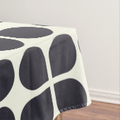 Middelgrote modder Geometrische vormen in zwart-wi Tafelkleed (Voorbeeld)