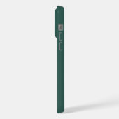 Middelgrote Monogram Letter Zee Groen/Turquoise Mi iPhone Hoesje (Linkerkant)