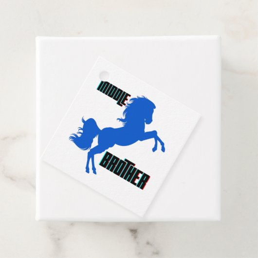 Middelgrote paardenfok bedankjes labels (In situ)
