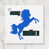 Middelgrote paardenfok bedankjes labels (Voorkant)