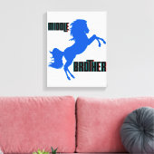 Middelgrote paardenfok canvas afdruk (Insitu (Woonkamer))