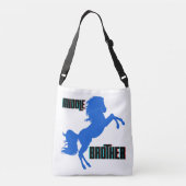 Middelgrote paardenfok crossbody tas (Achterkant)
