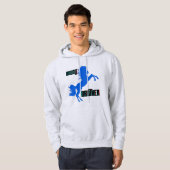 Middelgrote paardenfok hoodie (Voorkant volledig)