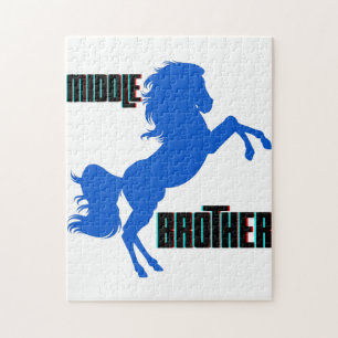 Middelgrote paardenfok legpuzzel