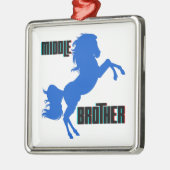 Middelgrote paardenfok metalen ornament (Links)