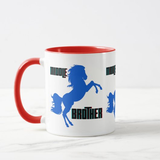 Middelgrote paardenfok mok (Links)