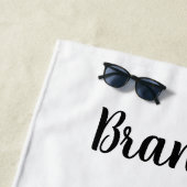 Middelgrote paardenfok strandlaken (In situ)