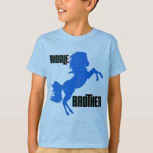 Middelgrote paardenfok t-shirt