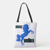 Middelgrote paardenfok tote bag (Achterkant)
