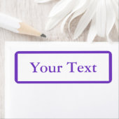 Middelgrote Paarse Stickers of labels met aangepas (Insitu)