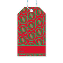 Middelgrote rode/groene cadeautas