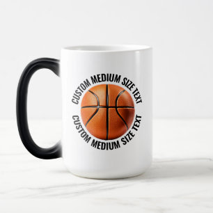 Middelgrote tekst & Basketbal 445ml Aangepaste war Magische Mok