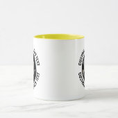 Middelgrote tekst GEEL Combo 11oz Aangepaste 8 Bal Mok (Midden)