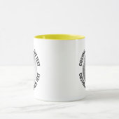 Middelgrote tekst GELE Combo 11oz Aangepaste Golf Mok (Midden)