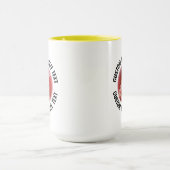 Middelgrote tekst GELE Combo 15oz Aangepaste Crick Mok (Midden)
