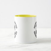 Middelgrote tekst GELE Combo 325ml Douanevoetbal Mok (Midden)