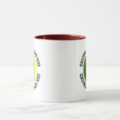 Middelgrote tekst KASTANJEBRUIN Combo 11oz Aangepa Mok (Midden)