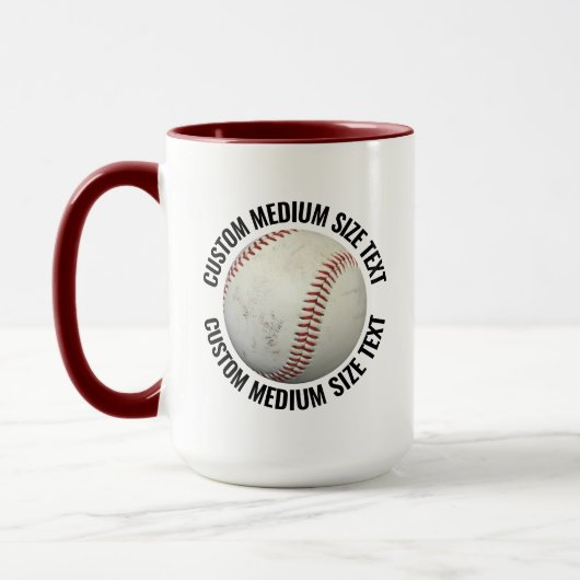Middelgrote tekst KASTANJEBRUIN Combo 15oz Douaneb Mok (Links)