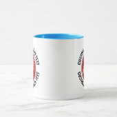 Middelgrote tekst LICHTBLAUW Combo 11oz Aangepaste Mok (Midden)